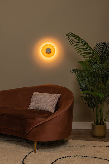 Lucide Lightning Santiago Lamp Wall with Integrated LED and Adjustable White Light Honey 23cm
