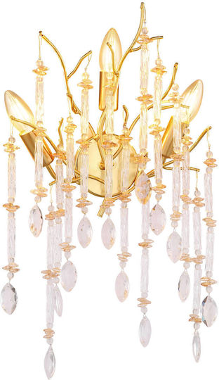 Globo Lighting Wandleuchte Gold 35x50cm