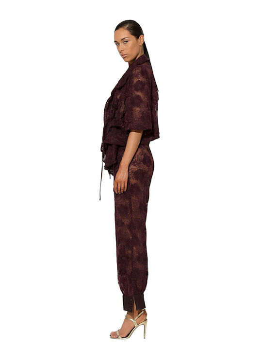 Damen Bolero Burgundisch