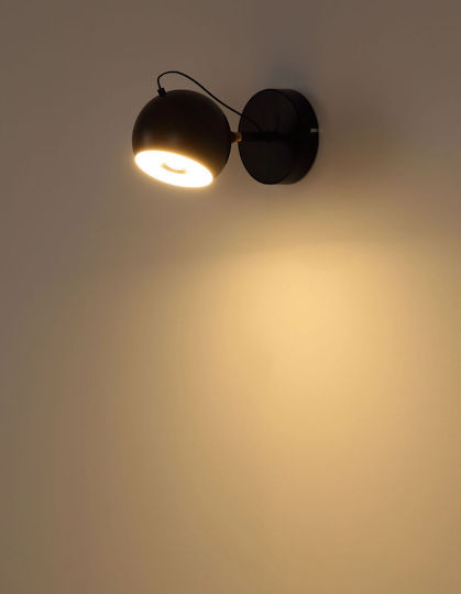 Globo Lighting Wandleuchte mit Integrierte LED und Warmes Weiß Licht Schwarz