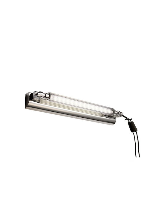 Sun Light Μοντέρνο Φωτιστικό Τοίχου Ασημί 55x9εκ.
