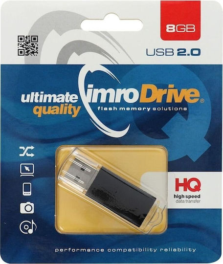 IMRO Drive High Speed Memory 8GB USB 2.0 Stick Μαύρο