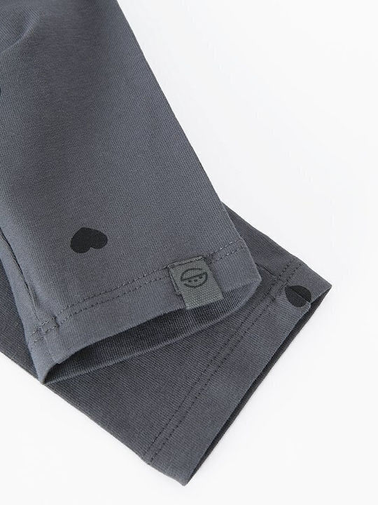 Kinderleggings Lang Grau