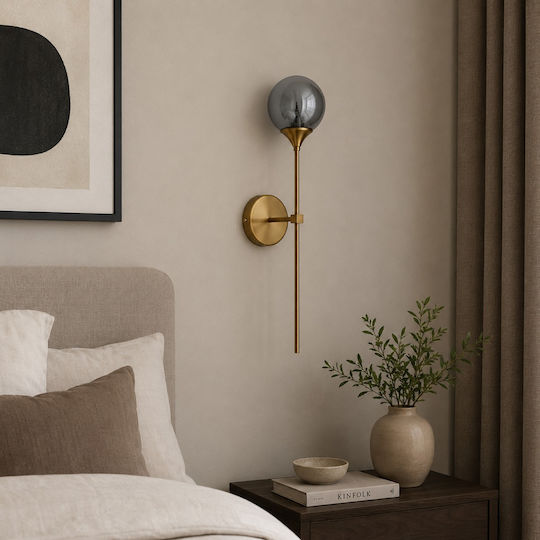 Artekko Modern Wall Lamp with E14 Socket Pink 15x15cm