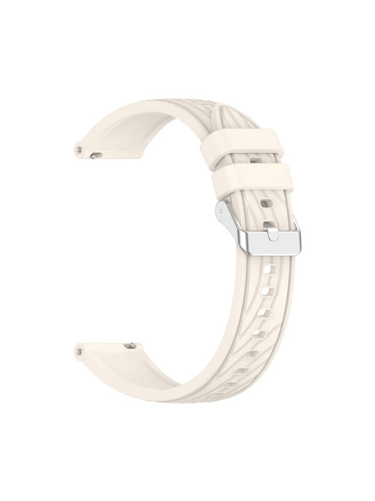 Amazfit Gts 4 Mini Stripe Texture 20mm Silicone Watch Band Starlight Amazfit Gts 4 Mini Stripe Texture 20mm Silicone Watch Band Starlight