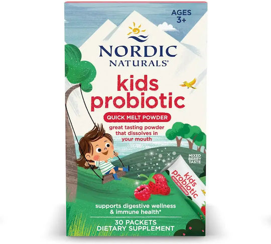Nordic Naturals Supliment cu Probiotice pentru Copii 30 mg 7 x 30 Plicuri Berry