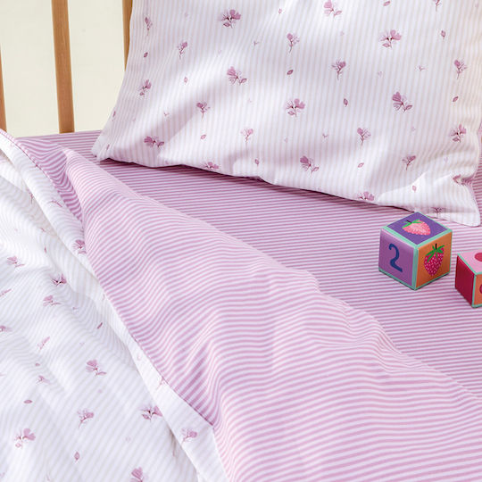 Kentia Kentia Baby Bettbezug Set mit Kissenbezug Flory 100x140cm Kentia Kentia Baby Bettbezug Set mit Kissenbezug Flory 100x140cm