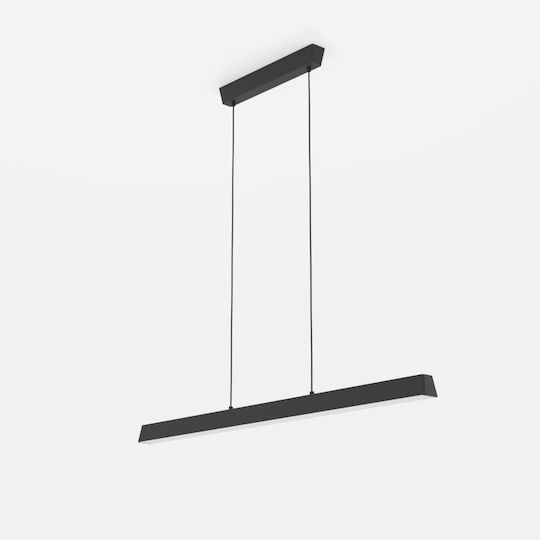 Eglo Simolaris Z Pendant Light Black Rail 122x5.5x110cm