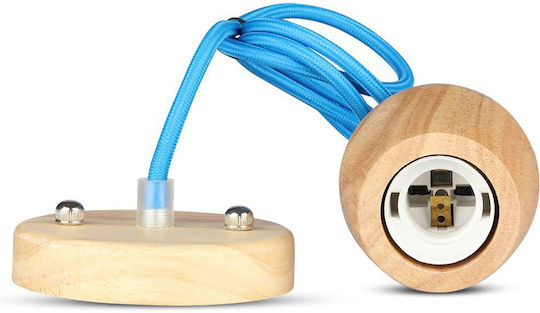 V-TAC Pendant Light Blue with Socket E27