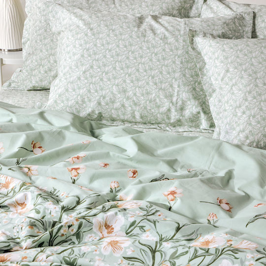 Kentia Judith A Set Of Turquoise Pillowcases With Envelope Cover 50x70cm