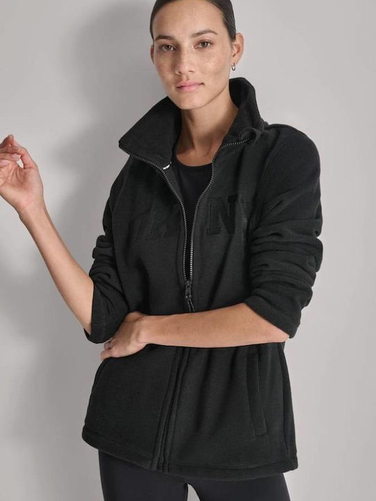 Damen Sweatshirt Jacke Schwarz