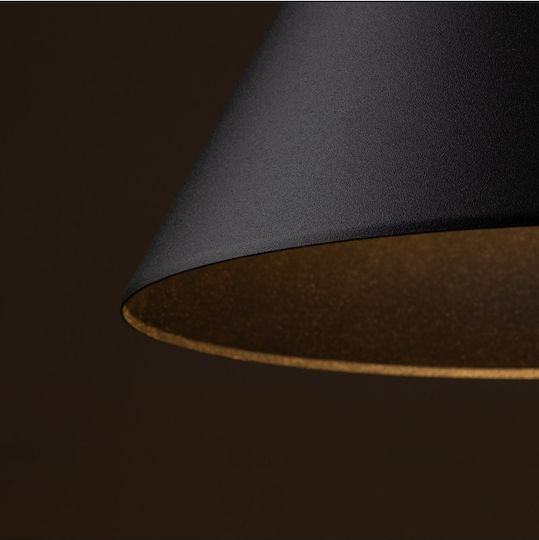 TK Lighting Pendant Light Black with Socket E27 32x165cm