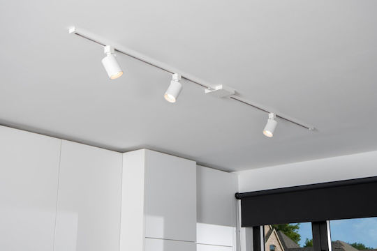 Lucide Lightning Nigel Μονό Σποτ με Ντουί GU10 σε Λευκό Χρώμα