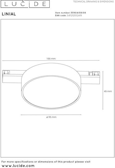 Lucide Lightning Premium Μονό LED Σποτ