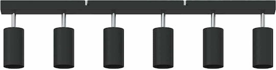 vidaXL Single Spot with Socket GU10 in Black Color
