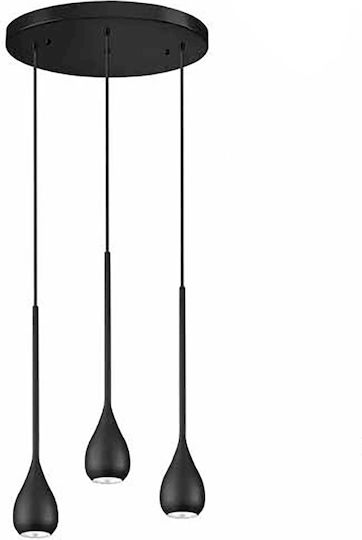 Luma Висящо Осветително Тяло Черен 30x8x55см.