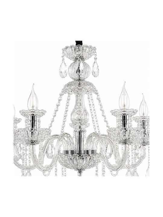 Artekko Chandelier with Crystals Transparent 023-3014