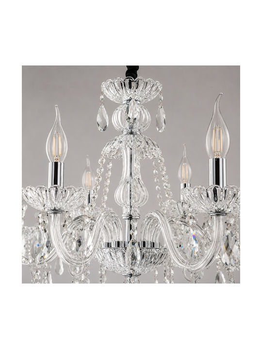 Artekko Chandelier with Crystals Transparent 023-3017