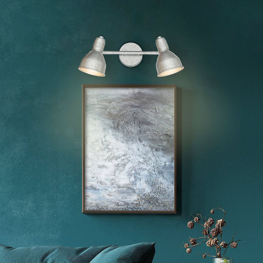 Rabalux Thelma Double Spot with Socket E14 in Silver Color
