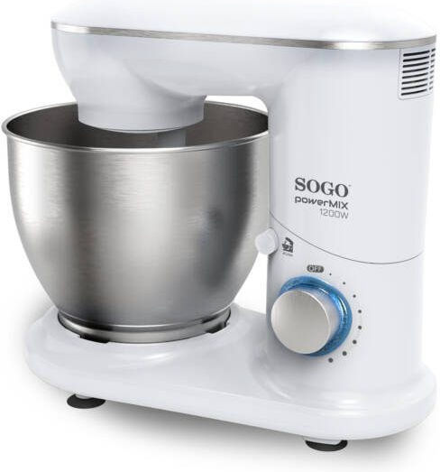 Sogo Stand Mixer 1500W With Stainless Bowl 6lt White