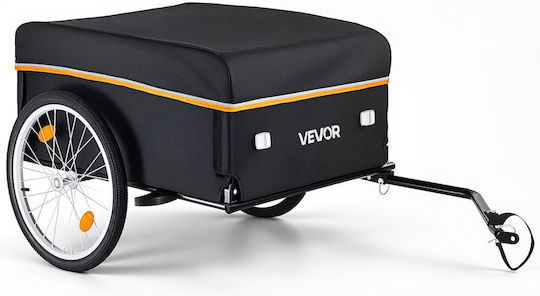 Vevor Heavy Duty Bicycle Trailer 59 Kg Foldable Waterproof Cover Wheels 508 Mm Reflectors Steel Frame Wheels 559-711 Mm Cgkzxchytchjey6kv001v0