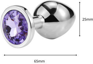 Steel Πρωκτική Σφήνα Small Μωβ
