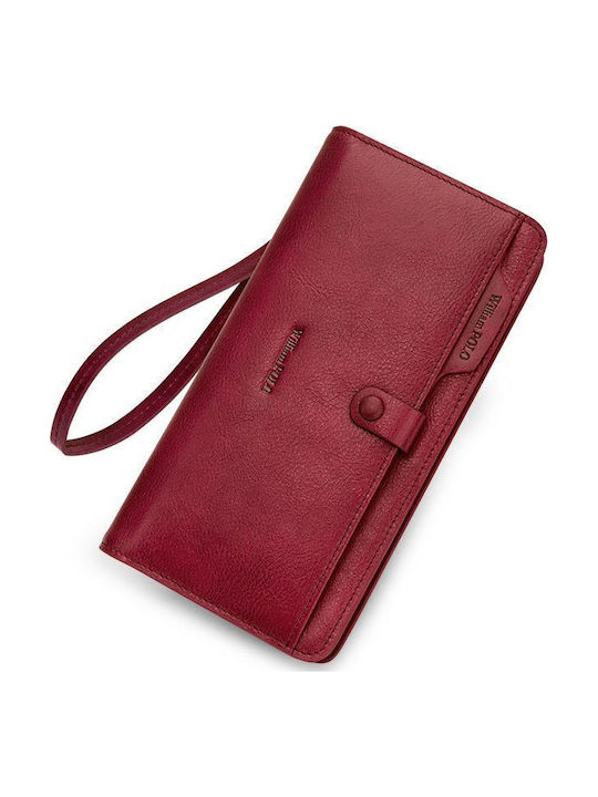 Leder Herrenbrieftasche Burgundisch