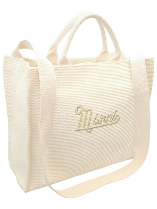 W'el Woman's Elegance W'el Woman's Elegance Stoff Strandtasche Beige