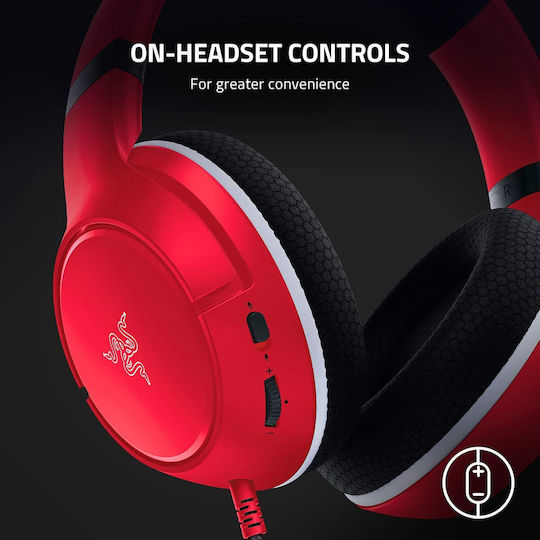 Razer Kaira X Over Ear Gaming Headset with 3.5 mm Connection Pulse Red for Nintendo Switch / PC / XBOX