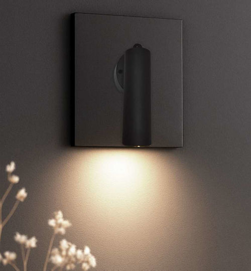 Atman Single LED Natural White Spot in Black Color