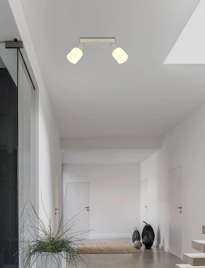 Globo Lighting Doppel-Spot in Beige Farbe