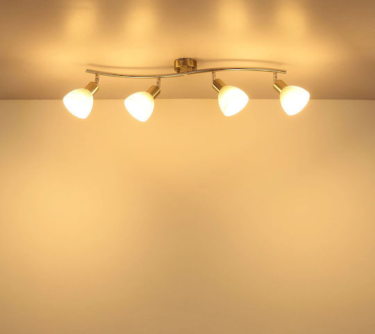 Globo Lighting Спот с Цокъл E14 в Сребрист Цвят