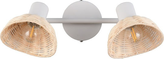 Trio Lighting Calvi Doppel-Spot mit E27 Lampenbirnensockel