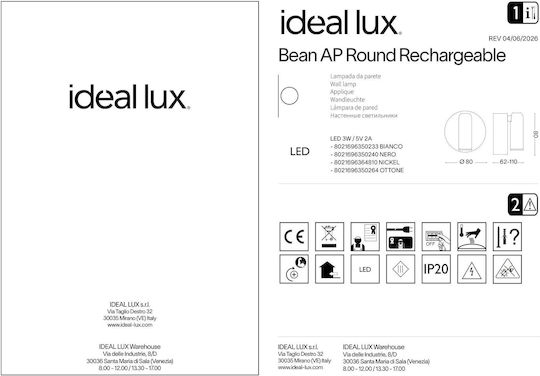Ideal Lux Bean Ideal Lux Bean