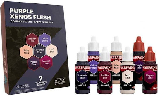 The Army Painter Set Vopsele pentru modelare Purple Xenos Flesh 7 bucăți