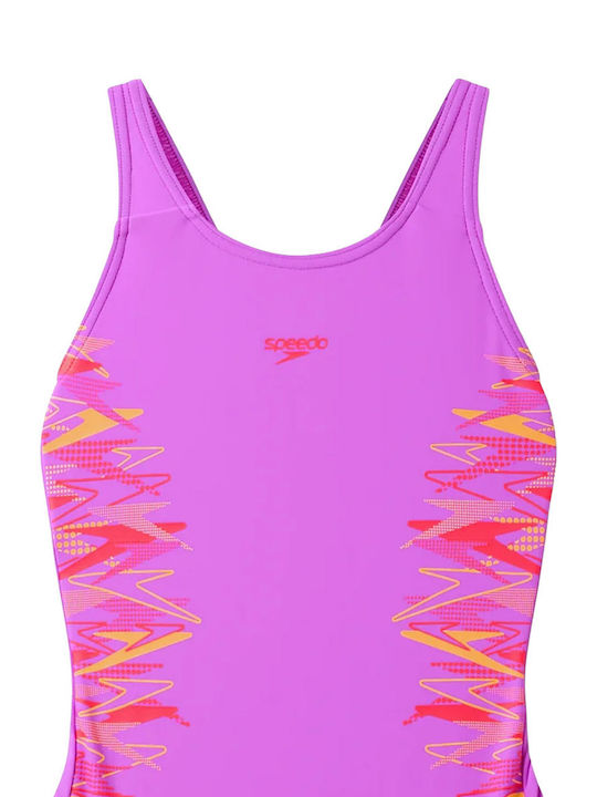 Speedo Muscleback Kids One-Piece Swimsuit Fuchsia