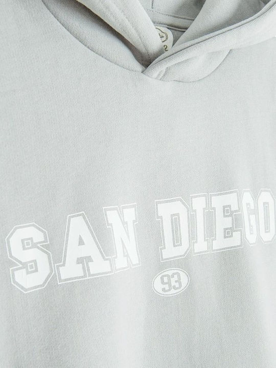 Kids Sweatshirt with Grey Hood