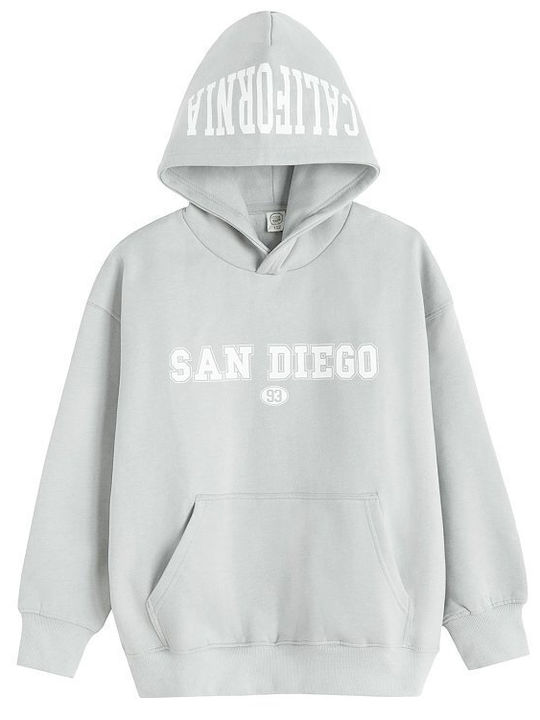 Kids Sweatshirt with Grey Hood