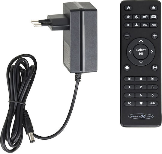 Reflexion HRA23INT Επιτραπέζιο Ραδιόφωνο Ρεύματος DAB+ με Bluetooth Μαύρο