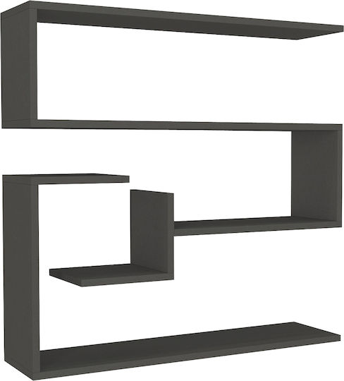 Wandregal Anthracit 90x22x87cm