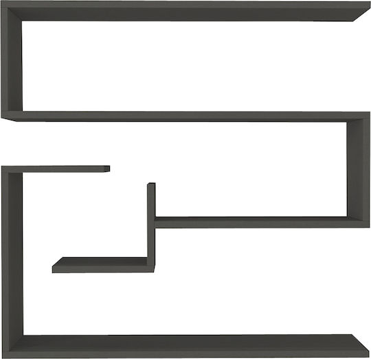 Wandregal Anthracit 90x22x87cm