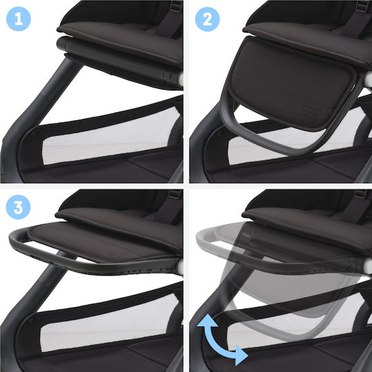 Bugaboo Dragonfly Cărucior Reglabil Pentru Bebeluși Potrivit Pentru Nou-Născuți Negru 7.9kg