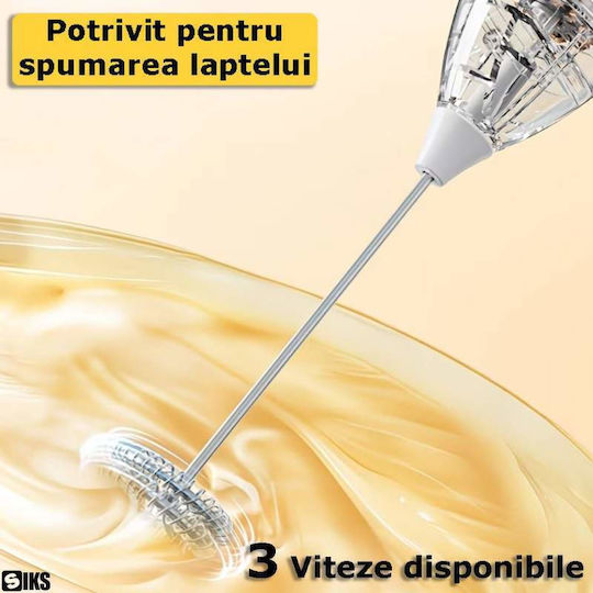 Aparat de făcut frappe de mână cu baterie gri