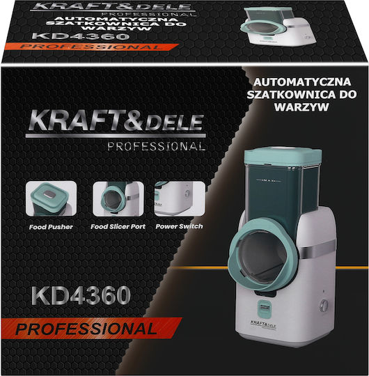 Kraft & Dele Gemüseschneider / Obstschneider 250W Weiß
