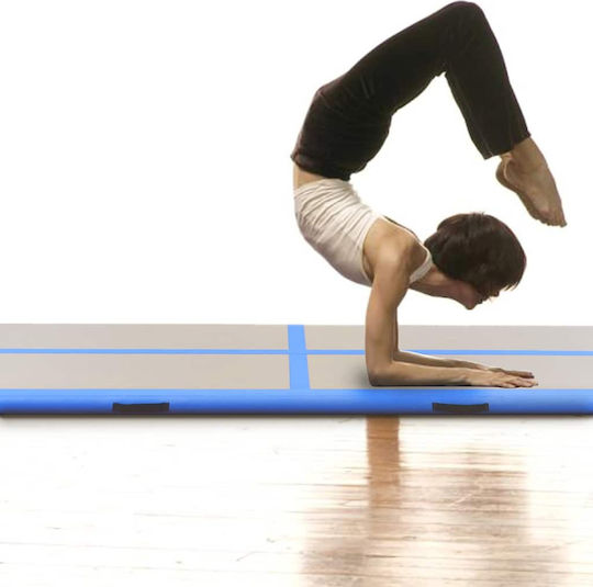 vidaXL AirTrack Στρώμα Ενόργανης Γυμναστικής Μπλε (300x100x10cm)