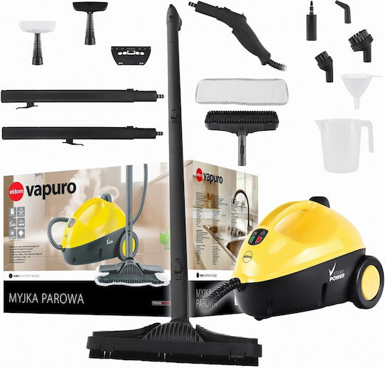Eldom Vapuro Steam Cleaner 4.5bar with Stick Handle Yellow