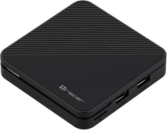Tracer ТВ кутия TRABOX47667 4K UHD с WiFi USB 2.0 2GB RAM и 16GB Вградена памет с Операционна система Android