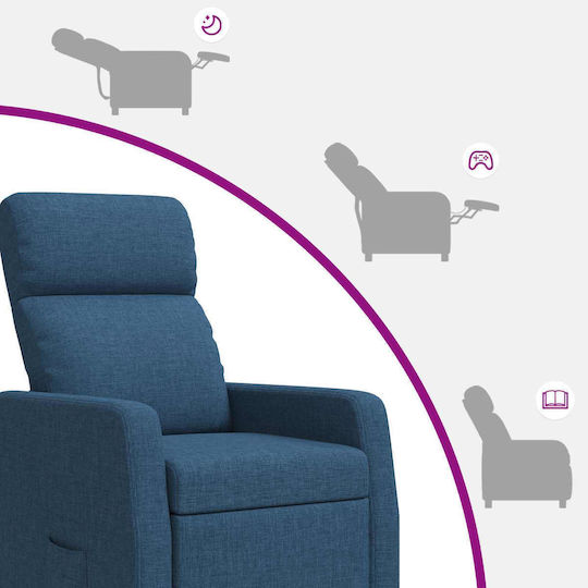 Scaun De Relax Masaj Albastru 66x95x100cm