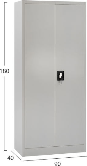 Dulap metalic cu două uși 70x40x180cm Dulap metalic cu două uși 70x40x180cm