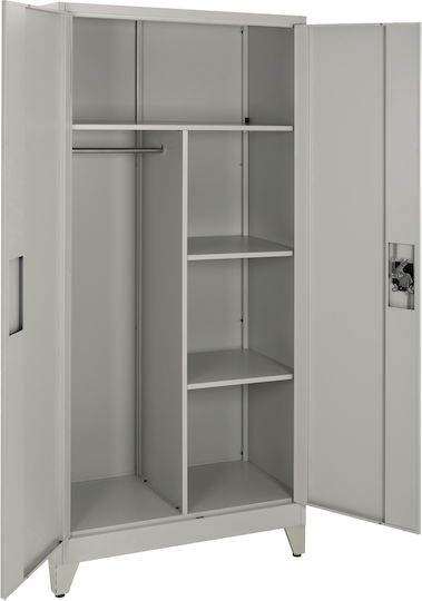 Двукрилен Метален Гардероб 70x40x180см